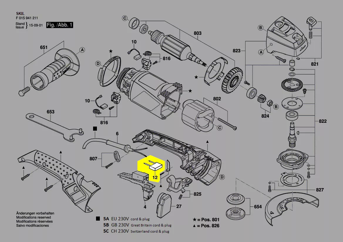 Condensateur réf. 2610Z07779 Skil